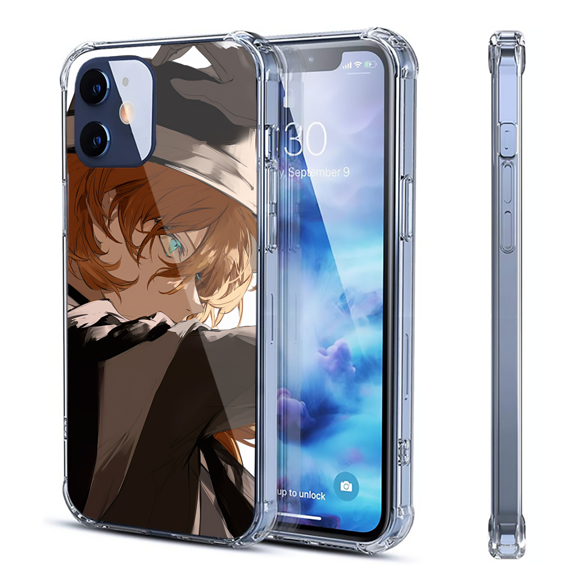 （画像用） 文豪ストレイドッグス Bungo Stray Dogs 【iPhone 12シリーズ対応】透明スマホケース（クリアソフトケース）